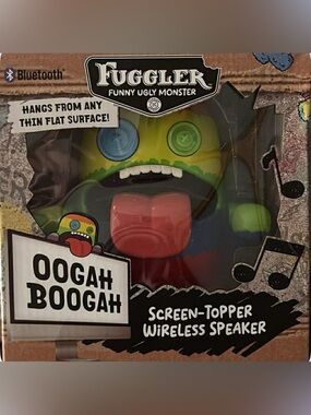 Fuggler Screen-Topper Wireless Speaker - Green with Red Tongue